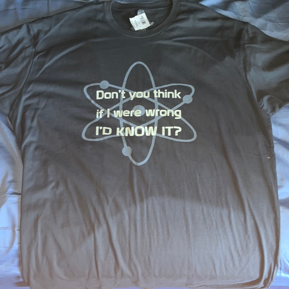 Warner bros Big Bang theory parody shirt